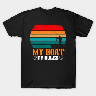 My boat my rules - retro T-Shirt